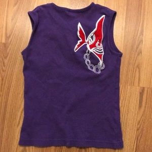 Purple Punky Fish  tank top sz small